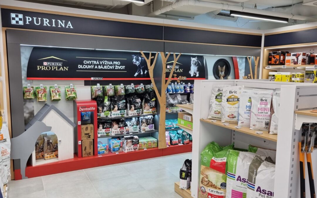 Dago vytvořilo pro Purinu unikátní shop-in-shop vystavení
