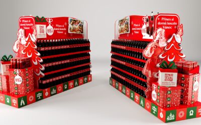 Vánoční Coca-Cola vsází na emoce. A dělá dobře, set POS je nepřehlédnutelný
