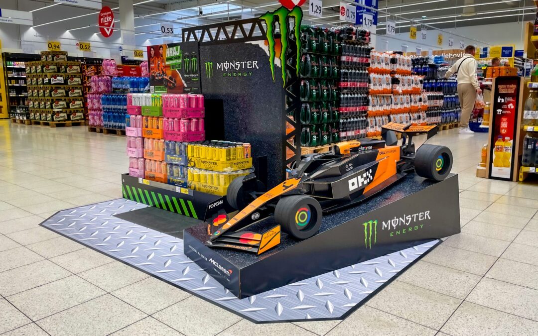 Monster shop-in-shop s formulou: marketing na plný plyn